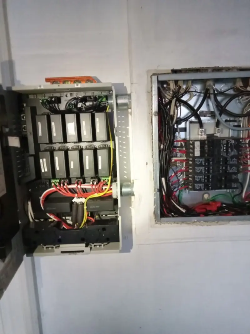 Electrical panel upgrade completed for Security Camera Wiring in St. Marys